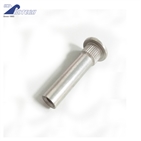 Flat head serrations rivets